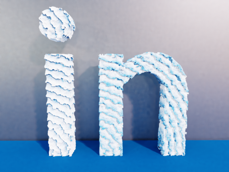 Linkedin designer design artist art skill model trends font abstract creative cycles colour typography motion graphics lights 3d linkedin blender 2020 logo