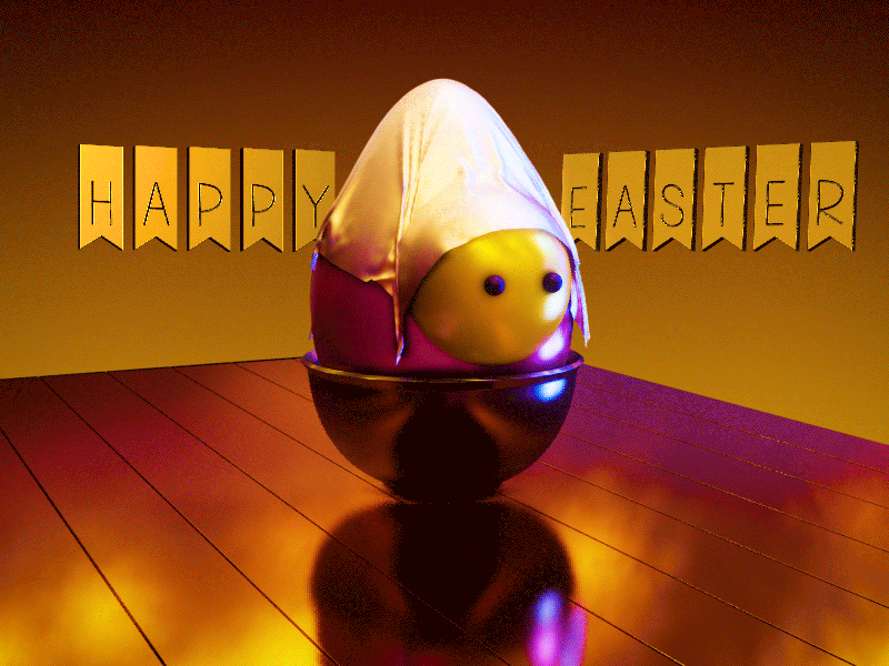 happy Easter aftereffects animation artist blender3d christ creative cute design easter easter bunny easter egg festival hello dribble jesus christ mobile model mograph motion graphics popular shot