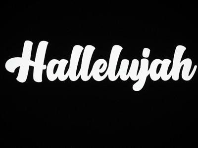 hallelujah animation art christianity design font gif god graphic design hallelujah illustration jesus logo lord mobile mograph motion graphics praise typography vector world