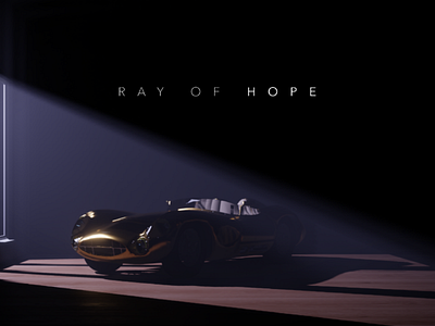 Ray of hope 2020 3d 3dart 3ddesign cars hope light mograph motiongraphics oldschool quarantine retro