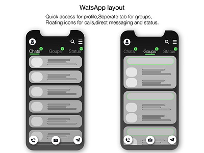 WhatsApp UI animation branding clean ui design graphic design illustration message app messaging app mobile mobile app motion graphics optimization trends 2020 ui ui design uidesign uiux ux vector