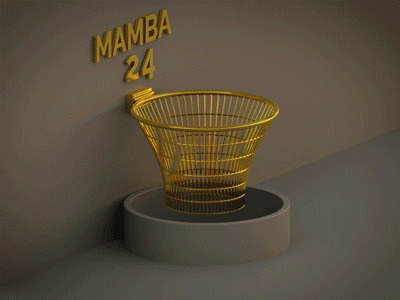 24 24 animation ball basketball branding chill design illustration kobe logo mobile motion graphics nets sunset ui ux vector