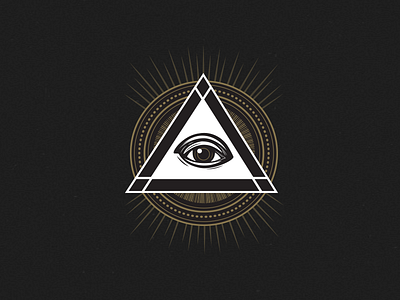 Pyramid Logo Bug eye illuminati logo masonic pyramid