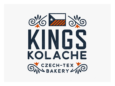 Kolache bakery logo WIP czech kolache logo pattern texas