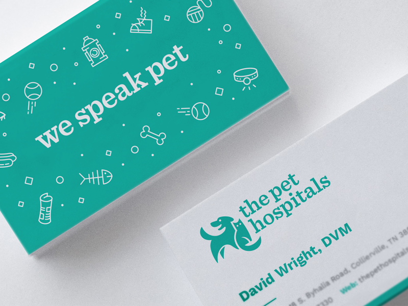 Vet cards cat dog logo brand stationery business cards veterinary