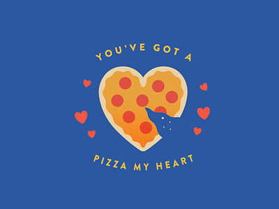 Pizza My Heart card download free printable valentine