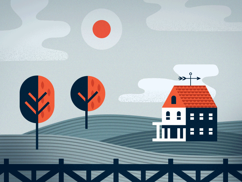 Country Living illustration style