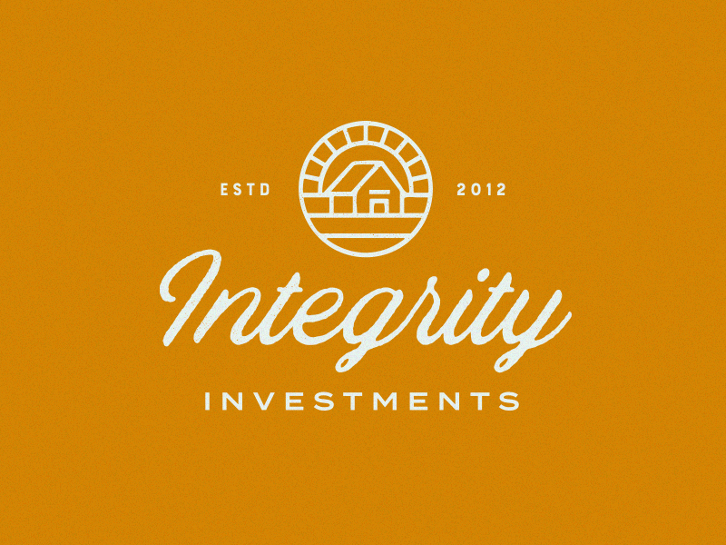 Integrity brand design home investment logo logotype mark monoline sunrise wip