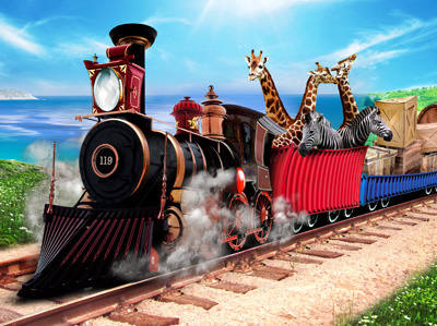 Loco Motive illustration locomotive steam transport