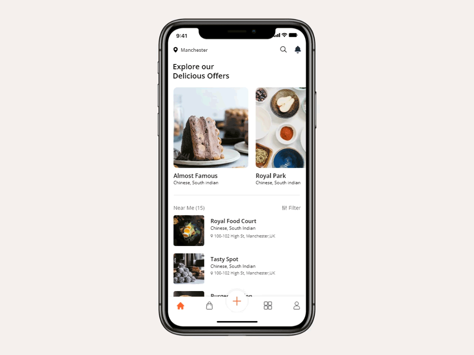 food app giff interaction design ui ux