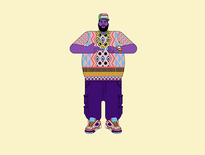 BIG Mike african african american american design design art flat graphic hiphop illustration illustrator musician pattern pattern art pattern design patterns tribal vector vector illustration vectorart