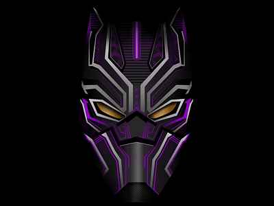 BLACK PANTHER MASK african art blackpanther chadwick boseman characterdesign design graphic illustration illustrator mask pattern vector wakanda