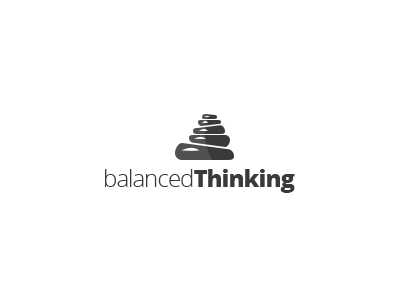 Balanced Thinking balance logo stones thinking zen