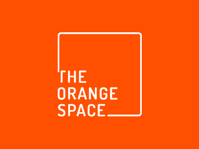 The Orange Space Logo coworking logo orange space square
