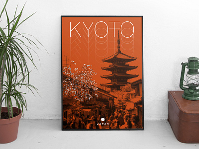 Kyoto Travel Poster japan kyoto minimal poster