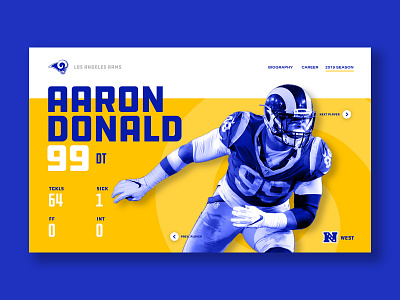 Rams Website UI – Donald