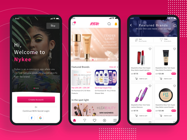 Nykaa app redesign trial by Marwa Moustafa on Dribbble