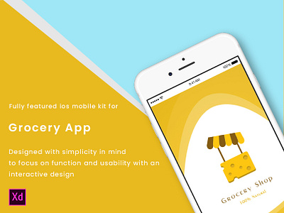 Grocery shop mobile app ui kit grocery grocery app ios kit ui design ux