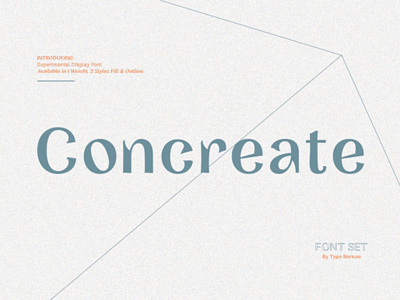 Concreate - Sans / Display Font