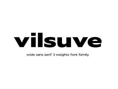 Vilsuve - wide sans