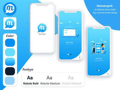 MessengerX app app design design icon illustration logo minimal typography ui ui design vector