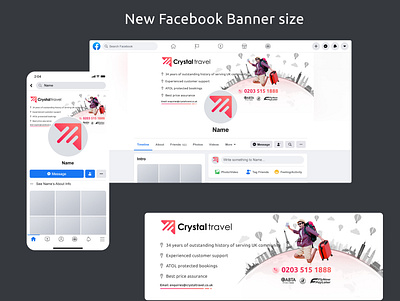 New Facebook mockup design banner branding design ecommerce flat illustration minimal ui design web