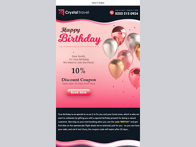 HAPPY BIRTHDAY DESIGN banner branding design icon illustration minimal newsletter travel typography ui web