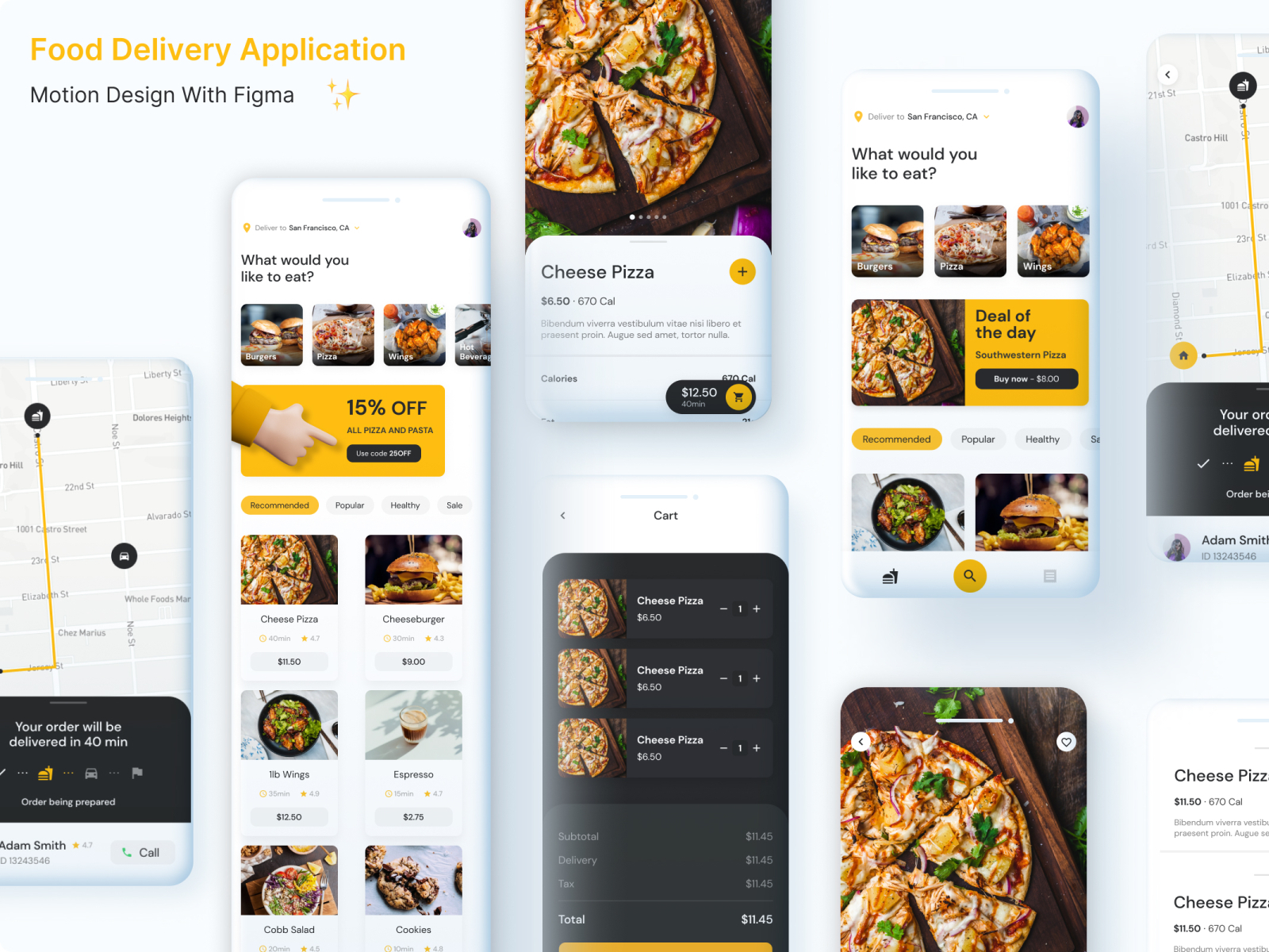 Food Delivery App Design by Pawan Kumar Arya on Dribbble