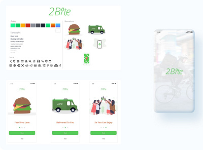 2 Bite Food app animation design figma food app mobile app ui