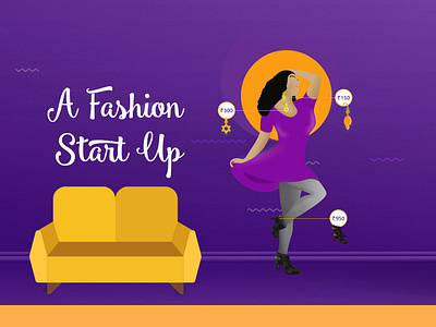 Banner Illustration design ecommerce fashion illustration minimal minmal vector