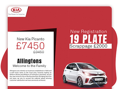 Kia car car banner design redesign concept