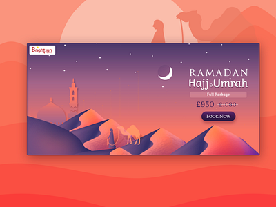 Hajj and Umrah banner design designs illustration minimal package design photoshop travel ui design vector