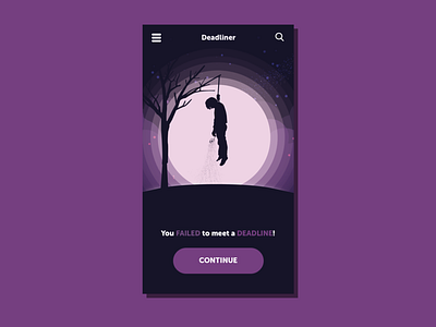 Deadliner mobile app design uidesign ux design web design