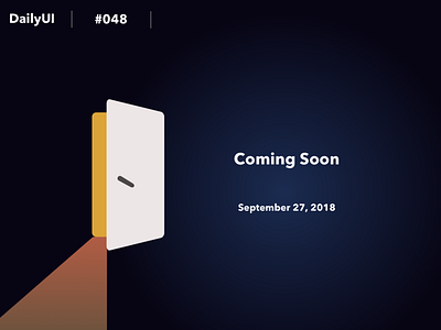 DailyUI #048 Coming Soon dailyui sketch ui web