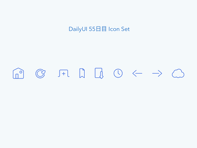 DailyUI #055 Icon Set dailyui icon sketch ui