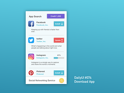 DailyUI #074 Download App