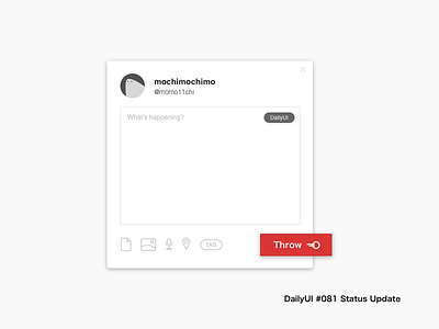 DailyUI #081 Status Update