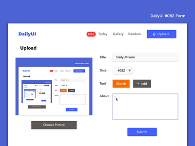 DailyUI #082 Form