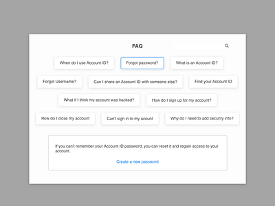 DailyUI #092 FAQ