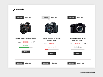 DailyUI #096 In Stock