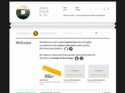 new ZHC progress pt 2. agency redesign sneak website