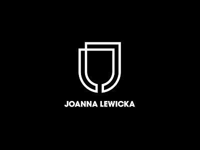 Logo for Joanna Lewicka beauty black white branding cosmetics cosmetology crest design elegant letter j letter l logo salon vector