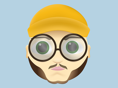 Selfportrait adobe design emoji emoji set glasses icon illustator illustration illustrator selfportrait simple swedish vector