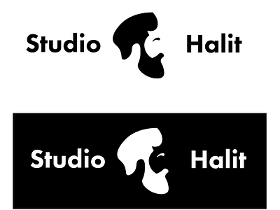 Barbershop Logo adobe barbershop basic beard brand bw clean hair illustrator logo simple student studio swedish symbol vector