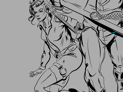 Gin, WIP for Epic Canadiana cover