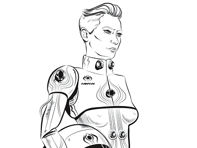 Byzantium Character Development anthology comic flight suit illustration illustrator mech scifi space opera space suit uniform