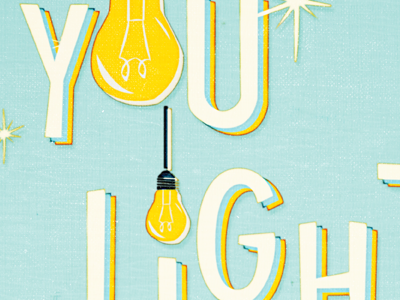 You Light Up My Life canvas print illustration illustrator photoshop typography