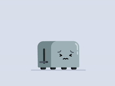 Toaster amotion animation animation 2d design