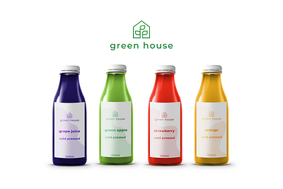 green house bottle desing bottle brand identity brand identity design branding design design art flat idea logo product design