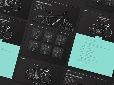 🚲 Bike shop web page redesign | 2/2 dark dark ui design landing landing page redesign ui uidesign ux uxdesign uxuidesign web website website design